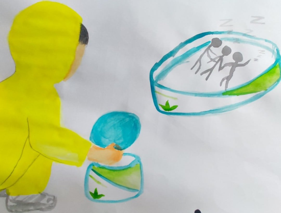 một sản phẩm của quá trình trị liệu nghệ thuật (đã được tác giả cho phép công bố)